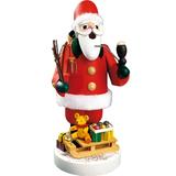 7.5" Richard Glaesser Santa Christmas Incense Burner with Sleigh