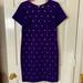 Michael Kors Dresses | Michael Kors Purple Studded Short Sleeve Dress M | Color: Purple | Size: M