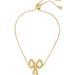 Coach Jewelry | Coach Pave Bow Slider Bracelet | Color: Gold | Size: Os