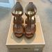 Michael Kors Shoes | Michael Kors Tan Heels Size 7 | Color: Tan | Size: 7