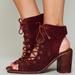 Free People Shoes | Jeffrey Campbell/Free People Minimal Suede Heels | Color: Brown/Red | Size: 9.5
