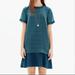 Madewell Dresses | Madewell Shift Dress Emerald Green Xs Z | Color: Green | Size: Xs