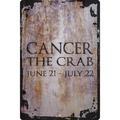 Wall Sign Cancer the crab caps June 21-July 22 zodiac sign astrology Decorative Art Wall Decor Funny Gift