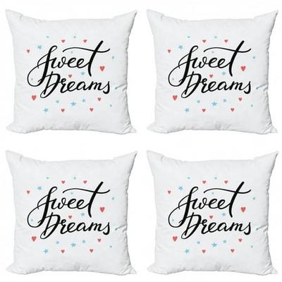 Love Phrase Pillow Sham Decorative Pillowcase 3 Sizes Bedroom Decor Ambesonne 