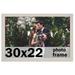 30x22 Frame White Wash Picture Frame - Complete Modern Photo Frame Includes UV Acrylic Shatter