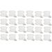24 Pieces Set Of 12-in. W Square Aluminum Semi-Recessed Pot Lights In White - American Imaginations AI-29260