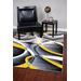 Luxe Weavers Victoria Collection Yellow 5x7 Abstract Area Rug - 2305 Yellow 5x7