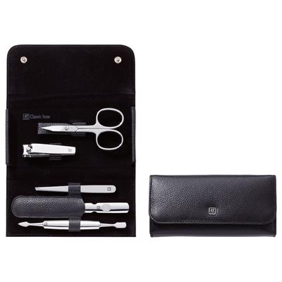 ZWILLING Beauty Maniküre Pediküre Set 5tlg. mit Nagelknipser, Leder, schwarz Nagelpflegeset