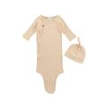 Spring hue Baby Ribbed Cloth Sleeping Bag Cotton Long Sleeve Bunting with Cap