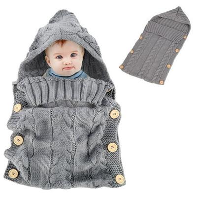 Newborn Baby Wrap Swaddle Blanket, Baby Kids Knit Blanket Sleeping Bag Stroller Wrap for 0-12 Month Baby Light gray on Walmart | AccuWeather Shop