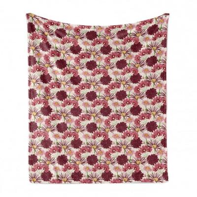 50 x 60 Ambesonne Oriental Soft Flannel Fleece Throw Blanket Cozy Plush for Indoor and Outdoor Use Floral Moroccan Mosaic Repetition Multicolor 