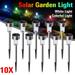 10PCS/Pack Solar Garden Light LED Path Light with Auto On/Off Light Sensor Waterproof Solar Lights Outdoor Stainless Steel