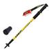 -shock Walking Stick 3-Section Telescopic Adjustable Trekking Hiking Ultralight Cane