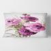 Designart 'Dark Pink Roses' Traditional Printed Throw Pillow