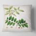 Designart 'Vintage Botanicals XIV' Farmhouse Printed Throw Pillow