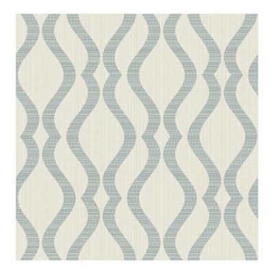 Advantage Yves Teal Ogee Wallpaper - 20.5 x 396 x 0.025