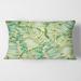 Designart 'Tropical Leaves of Monstera' Tropical Printed Throw Pillow