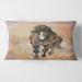 Designart 'Portrait Of Beautiful Chestnut Horse II' Farmhouse Printed Throw Pillow