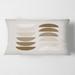 Designart 'Abstract Sun & Moon Geometrics In Terracotta II' Modern Printed Throw Pillow