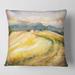 Designart 'Golden Fields of Tuscany Italy' Country Printed Throw Pillow