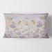 Designart 'Blossoming Flowers In Pastel Tones' Traditional Printed Throw Pillow