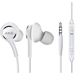 OEM InEar Earbuds Stereo Headphones for Apple iPhone 6 Plus Cable - Designed by AKG - with Microphone and Volume Buttons (White)