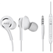 OEM InEar Earbuds Stereo Headphones for Infinix Zero 6 Plus Cable - Designed by AKG - with Microphone and Volume Buttons (White)