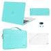 Mosiso 5 in 1 New Macbook Air 13 Inch Case A1932 2019 2018 Release Hard Case Shell Cover&Sleeve Bag for Apple MacBook Air 13 with Retina Display andTouch ID Turquoise