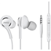 OEM InEar Earbuds Stereo Headphones for Parla Sonic 3.5 Plus Cable - Designed by AKG - with Microphone and Volume Buttons (White)