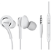 OEM InEar Earbuds Stereo Headphones for BLU Dash Music 4.0 Plus Cable - Designed by AKG - with Microphone and Volume Buttons (White)