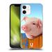 Head Case Designs Funny Animals Piggy Hanging On A Fence Soft Gel Case Compatible with Apple iPhone 12 Mini