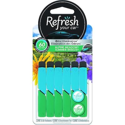 REFRESH RVS301-6AME Air Freshener, Stick, Blue/Green, PK6