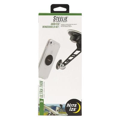 NITE IZE STOWK2-01-R8 Cell Phone Car Mount Kit,Black/Silver