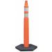 ZORO SELECT 03-710RBC-B Delineator Post with Base, HDPE, Meets MUTCD
