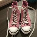 Converse Shoes | Bubblegum-Pink Glitter Chuck Taylor High Tops | Color: Pink | Size: 5