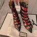 Gucci Shoes | Gucci King Snake Susan Booties | Color: Black/Red | Size: 8.5