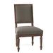 Fairfield Chair Lila Upholstered Side Chair Upholstered in Gray/Brown | 39 H x 23.25 W x 24.5 D in | Wayfair 8840-05_9953 65_Tobacco