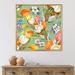 East Urban Home Blooming White & Orange Tulips III - Floater Frame Photograph on Canvas in Green | 30 H x 30 W x 1 D in | Wayfair