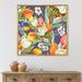 East Urban Home Blooming White & Orange Tulips VI - Floater Frame Photograph on Canvas in Green | 16 H x 16 W x 1 D in | Wayfair