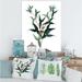 East Urban Home Leaves Plants VIII - Wrapped Canvas Print Canvas in Green | 20 H x 12 W x 1 D in | Wayfair 78C1194B2E684368B0C656FC0862DA26