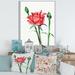 East Urban Home Rose w/ Buds - Print on Canvas Metal in Red | 40 H x 30 W x 1 D in | Wayfair E00C7EC98E7041DE9042B42DA8C167CF