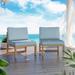 Mercury Row® Ojeda Set of 2 Aluminum Outdoor Sectional Armless Sofa Seats in Gray | 26.9 H x 26.8 W x 28 D in | Wayfair