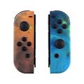 eXtremeRate NS Joycon Hülle & Tasten, DIY-Ersatz Gehäuse Case Grips Skin Shell & Knöpfe Buttons Umbau Kit für Nintendo Switch/Switch OLED Joycon Controller-Gelbe Sterne [KEIN Joy Con]