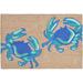 "Liora Manne Frontporch Crabs Indoor/Outdoor Rug Blue 30""x48"" - Trans Ocean FTP34140403"