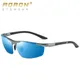 AOrepository-Lunettes de soleil polarisées pour hommes lunettes de soleil à monture en aluminium