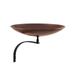 Achla BCB-01-WM Burnt Copper Birdbath with Wall Mount Bracket