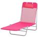 Outsunny Mesh Outdoor Reclining Lounge Chair Lightweight & Portable