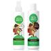 Fresh Monster Kids Hair Detangler Spray & 2-in-1 Shampoo & Conditioner Combo Toxin-Free Hypoallergenic & Natural Coconut (8.5 oz Detangler & 8.5 oz 2-in-1 Shampoo & Conditioner)