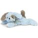 Bearington Baby Lil Waggles Plush Stuffed Animal Blue Puppy with Rattle 8 inches