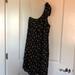 American Eagle Outfitters Dresses | Ae Floral One Shoulder Dress With Pockets | Color: Black | Size: S